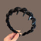 ✨Headband in the style of the Princess of Paris✨Pretty Black Beaded Everyday Headband