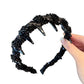 ✨Headband in the style of the Princess of Paris✨Pretty Black Beaded Everyday Headband