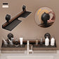 Walnut Suction Cup Bathroom Shelf
