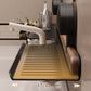 Walnut Suction Cup Bathroom Shelf