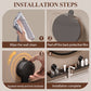 Walnut Suction Cup Bathroom Shelf