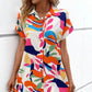✨Women's Fashion Floral Print Short Sleeve Shirt Dress