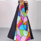⭐Women’s Casual Abstract Print Maxi Dress