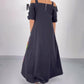 ⭐Women’s Casual Abstract Print Maxi Dress