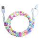 🌈2-In-1 USB To Type-C ＆ Lighting Beaded Charger Cord