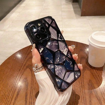 📱Stylish Marble Diamond Pattern case for iPhone