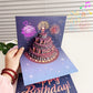 🎂Birthday Cards With Fireworks & Pop Up Cake & Blow-able Music