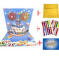 🎂Birthday Cards With Fireworks & Pop Up Cake & Blow-able Music