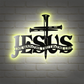 Cross Jesus Truth Metal Wall Decor