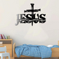 Cross Jesus Truth Metal Wall Decor