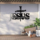 Cross Jesus Truth Metal Wall Decor