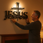 Cross Jesus Truth Metal Wall Decor