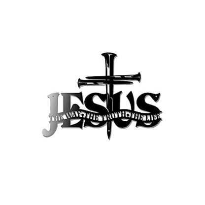 Cross Jesus Truth Metal Wall Decor