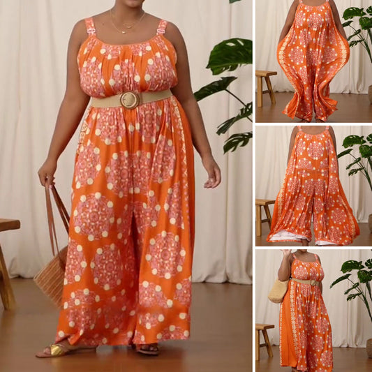 Adjustable Strap Loose Jumpsuit