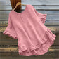 👚Women's Round Neck Ruffle Blouse