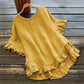 👚Women's Round Neck Ruffle Blouse