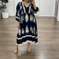 Women’s Elegant Floral V-Neck Dress