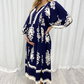 Women’s Elegant Floral V-Neck Dress