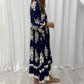 Women’s Elegant Floral V-Neck Dress