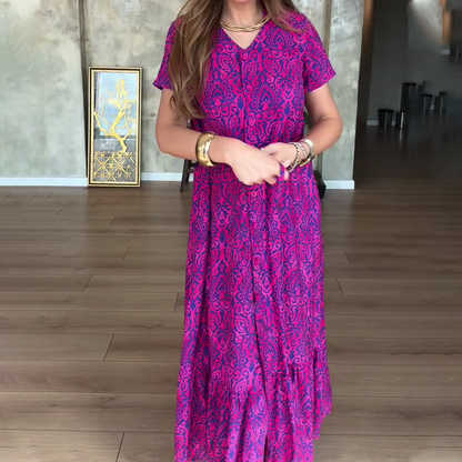 Women’s V-Neck Floral Dress