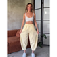 Women's Solid Color Lantern Pants