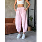Women's Solid Color Lantern Pants