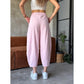 Women's Solid Color Lantern Pants