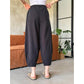 Women's Solid Color Lantern Pants