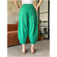 Women's Solid Color Lantern Pants