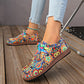 Ethnic Style Printed Canvas Shoes