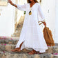 💐Women’s Loose V- Neck Maxi Dress