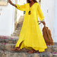 💐Women’s Loose V- Neck Maxi Dress