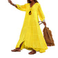 💐Women’s Loose V- Neck Maxi Dress