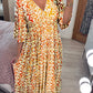 🔥Hot Sale - 44% OFF🔥Bohemian Casual Print V-neck Long Dress